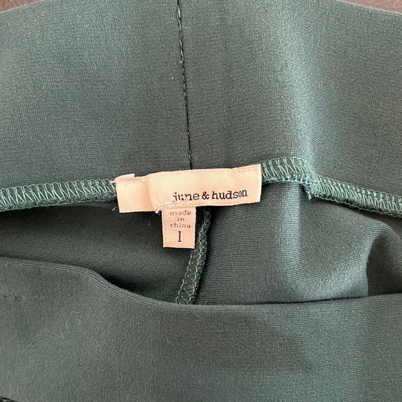 June & Hudson peacock green skinny pants - Picture 4 of 6